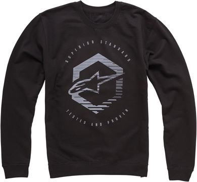 FLEECE VIGIL CREW BLK