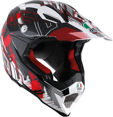 HELMET AX8 EVO WHT/RED