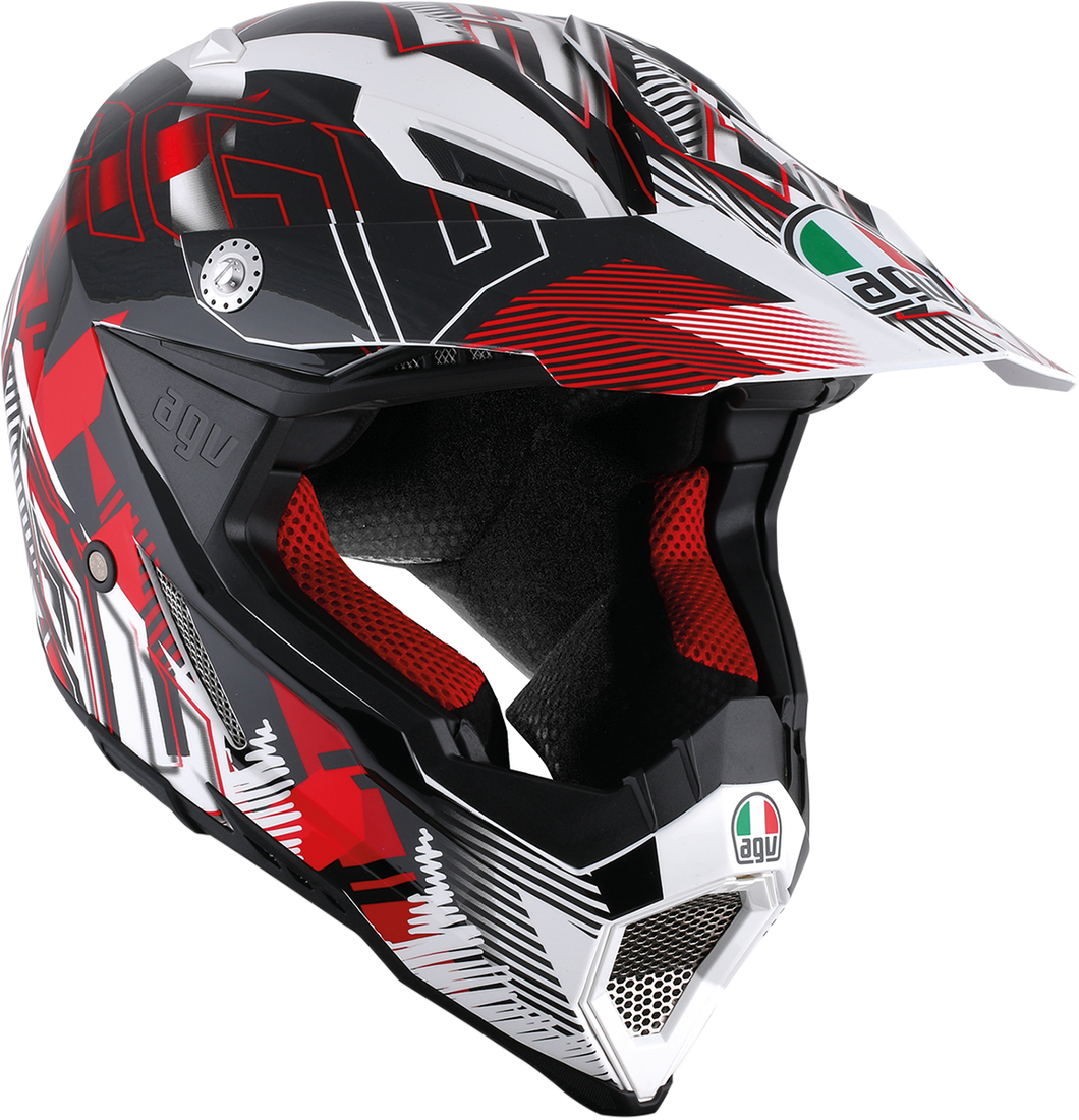 HELMET AX8 EVO WHT/RED