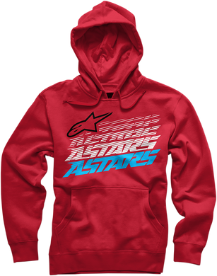 HOODY HASHED RED