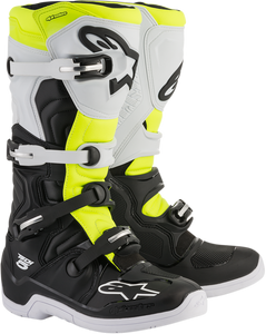 BOOT T5 BK/WT/YL FL