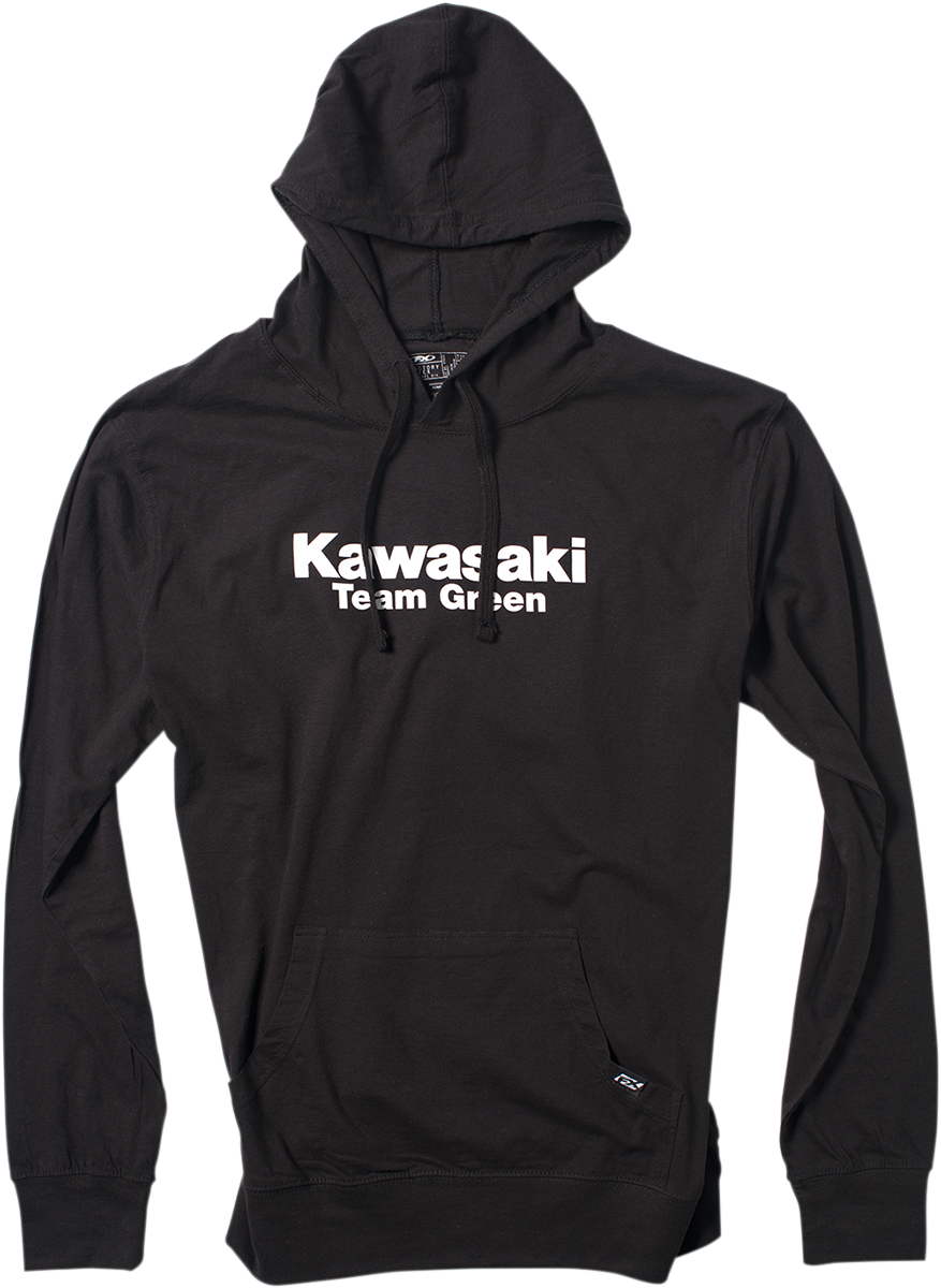 HOODY KAW TEAMGREEN BK