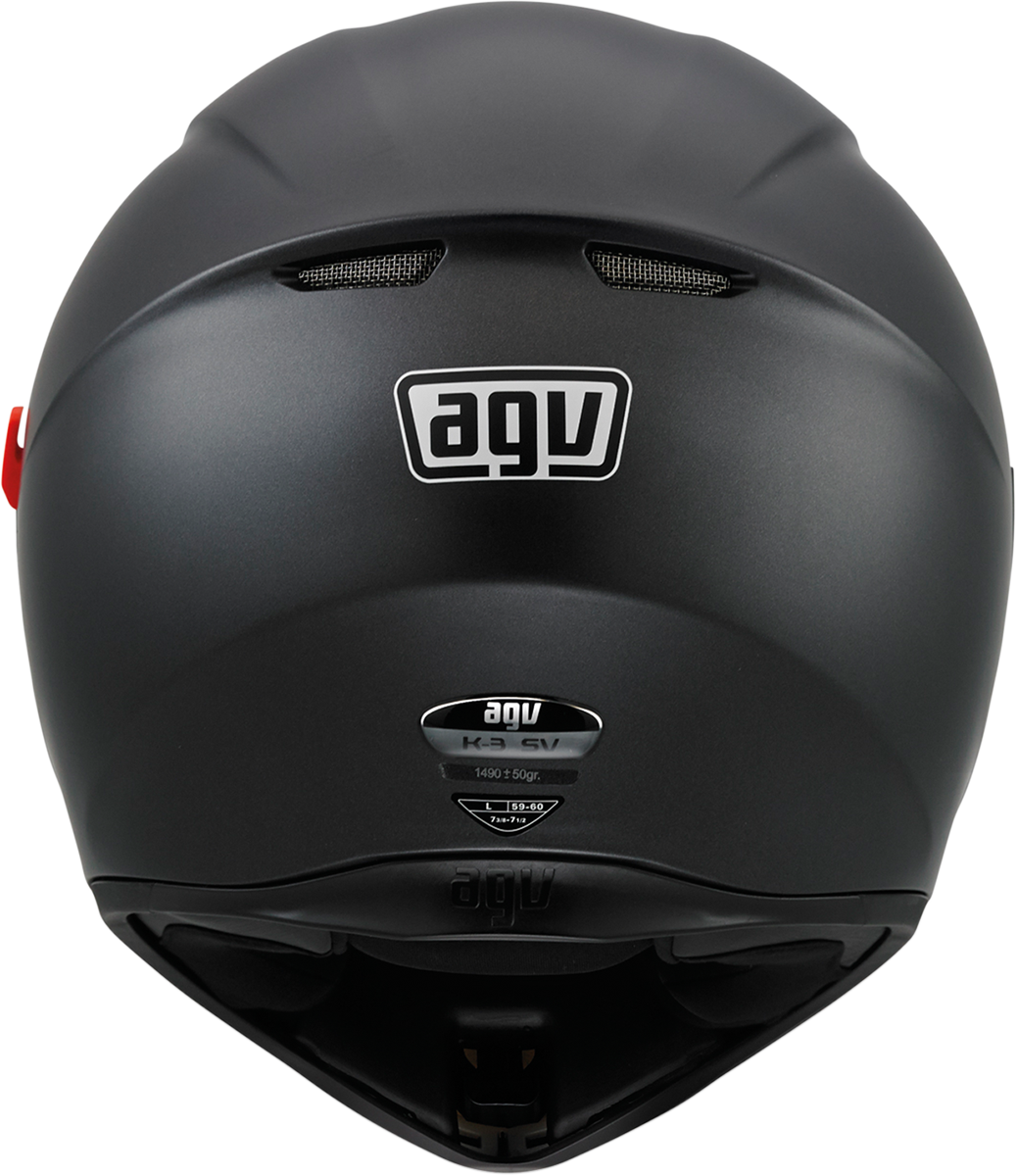 agv k3 matte black HELMET K3 SV MATT BLK – MOTOSTYLEONLINE