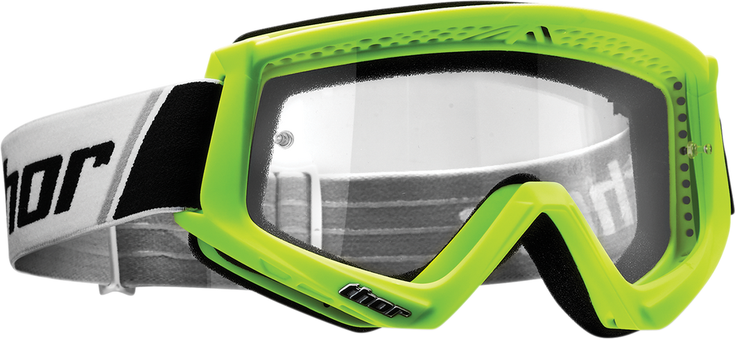 GOGGLE COMBAT FLO GRN/BK