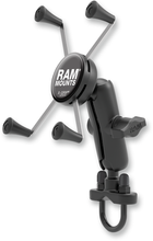 RAM HANDLEBAR RAIL MOUNT WITH U-BOLT BASE AND UNIVERSAL X-GRIP FOR LARGE PHONE/PHABLET CRADLE
