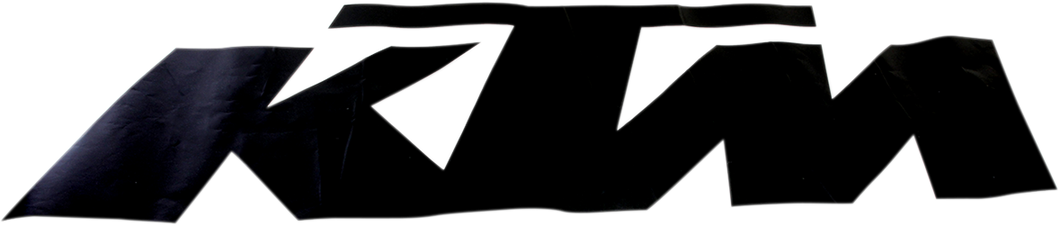 DECAL 5' DIE CUT KTM BLK