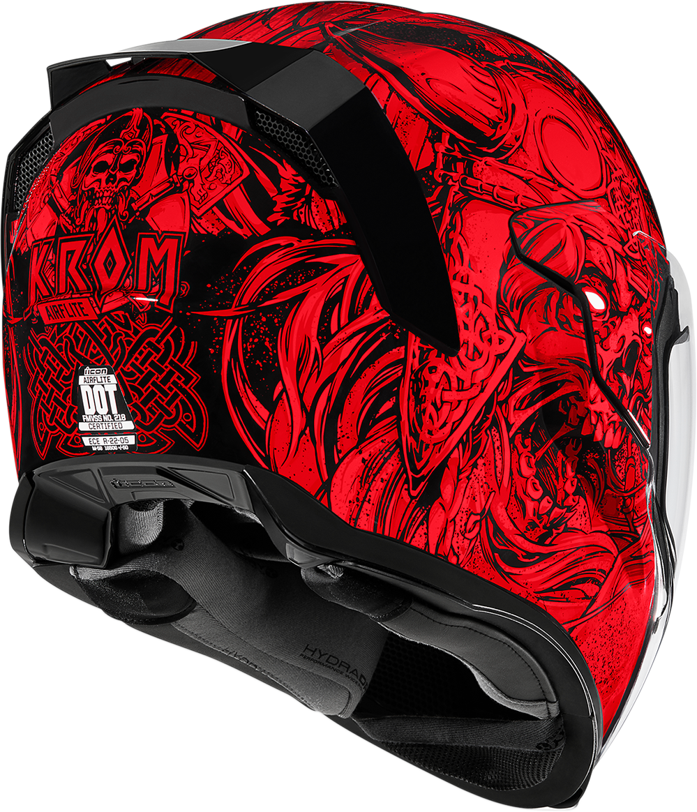 icon airflite helmet red HELMET AFLT KROM RED – MOTOSTYLEONLINE