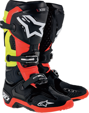 BOOT TECH BK/RD/YEL
