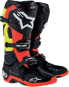 BOOT TECH BK/RD/YEL