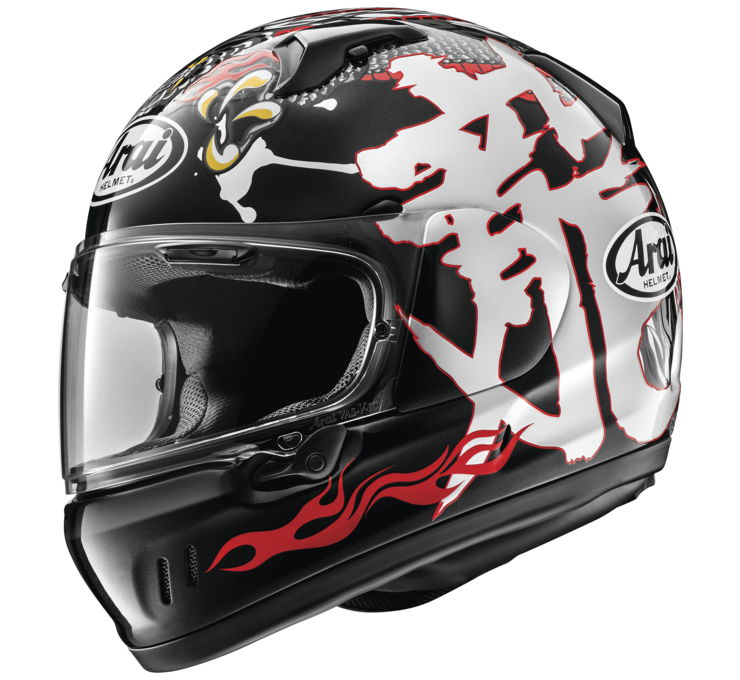 dragon graphic motorcycle helmet Arai Defiant-X Dragon Helmet