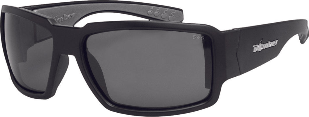 BOOGIE BOMB SUNGLASSES MATTE BLACK W/SMOKE
