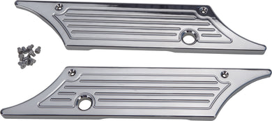 P1 SADDLE BAG LATCH COVERS 93-13 MILLED CHR