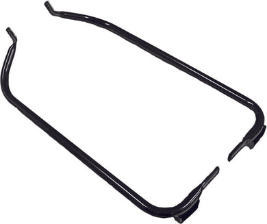 BLACK SADDLE BAG SUPPORT KIT 1997-2008 FLH/FLT MODELS