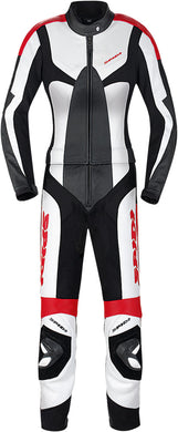 POISON LEATHER TOURING LADIES SUIT BLACK/WHITE E48/US46