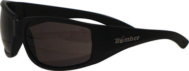 STINK-BOMB SAFETY SUNGLASSES MATTE BLACK W/SMOKE