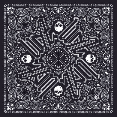 Deluxe Bandanna Black Paisley