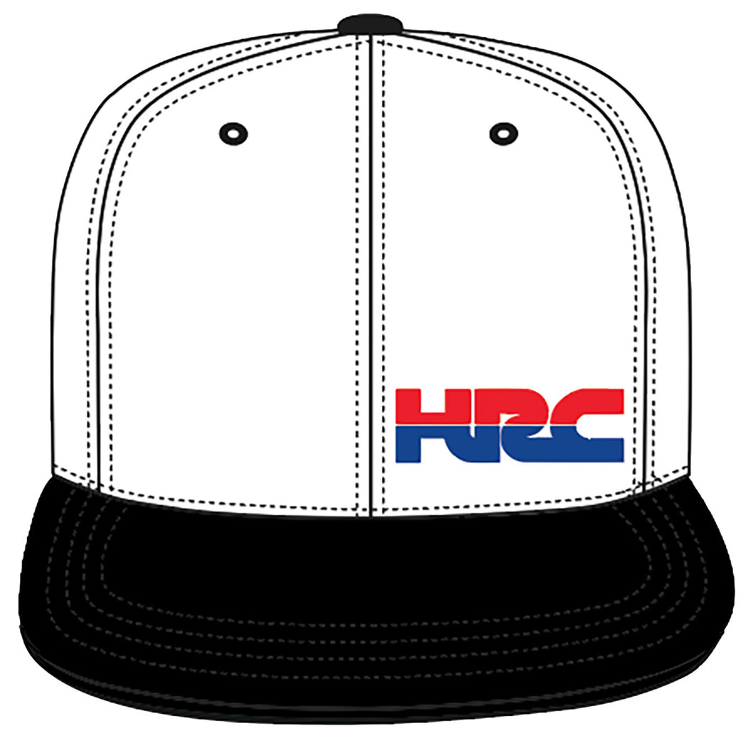 HONDA HAT, HRC WHITE/BLACK HRC SNAP-BACK, ADULT OSFA