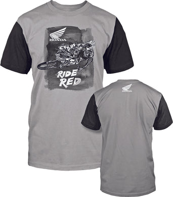 LET'S MOTO HONDA T-SHIRT GREY/BLACK XL