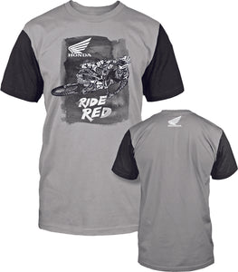 LET'S MOTO HONDA T-SHIRT GREY/BLACK XL