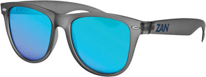 Throwback Minty Sunglasses Matte Gray W/Smoke Blue Lens