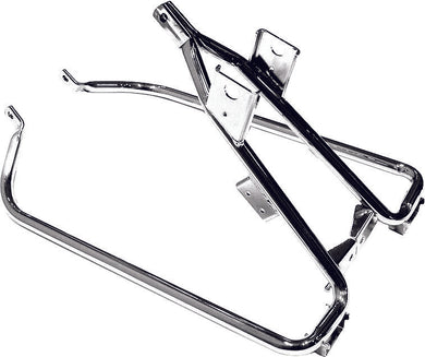 CHROME SADDLE BAG SUPPORT KIT 2009-2013 FLH/FLT MODELS